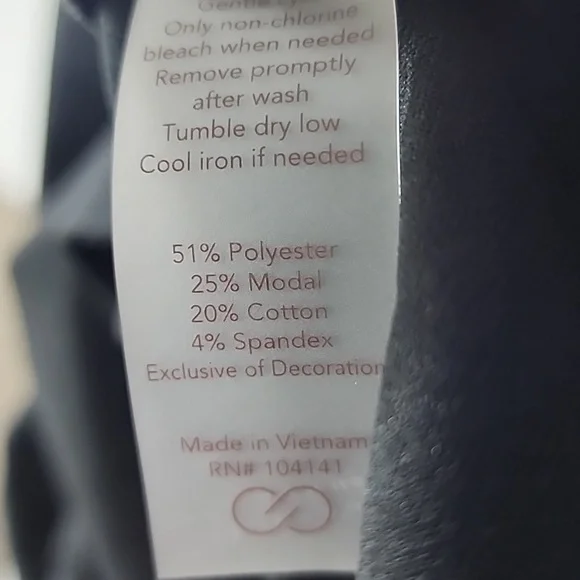 Calia By Carrie Underwood Black Golf Soft Scuba Crew New With Tags - Picture 12 of 14